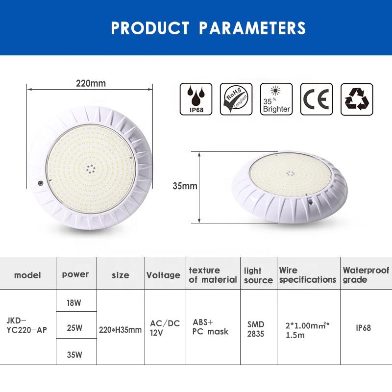 LED Pool Lights-Inground Pool Lights