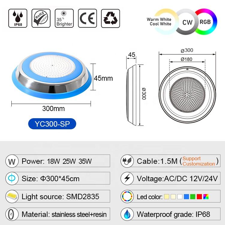 LED Pool Lights-Inground Pool Lights