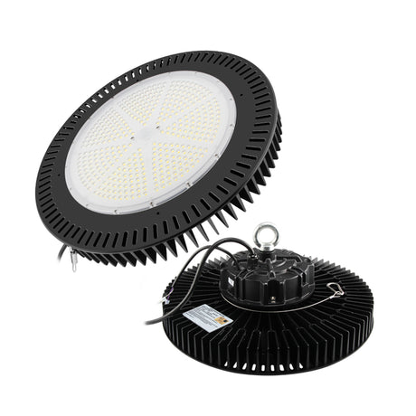 detail of Black UFO High Bay LED Lights