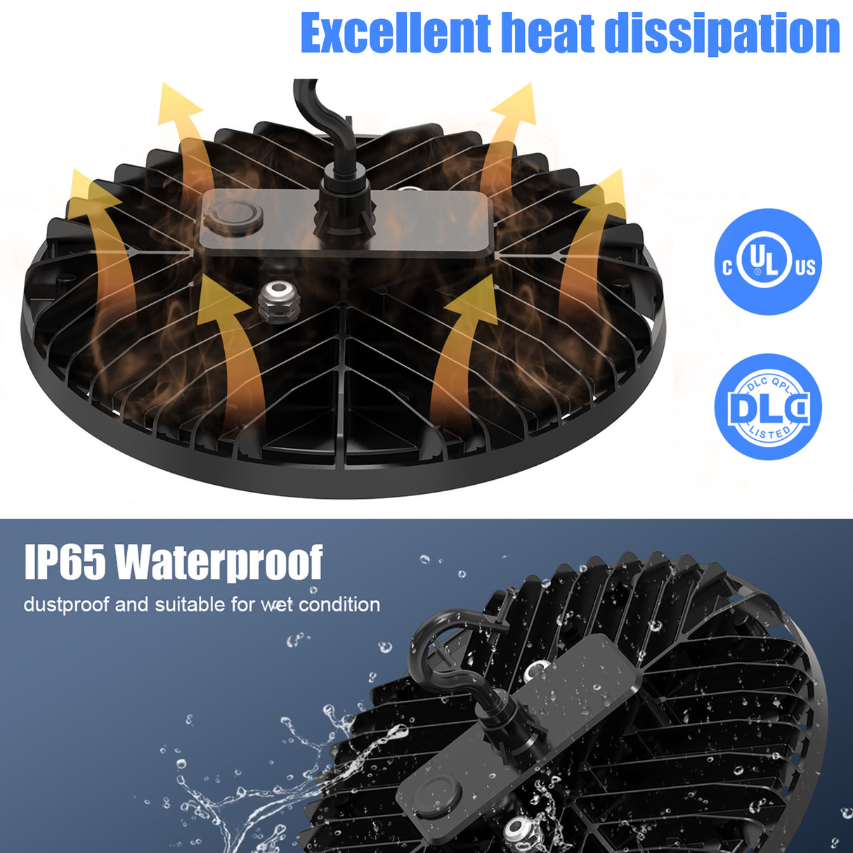 the effect of heat dissipation and waterproof of UFO High Bay LED Lights