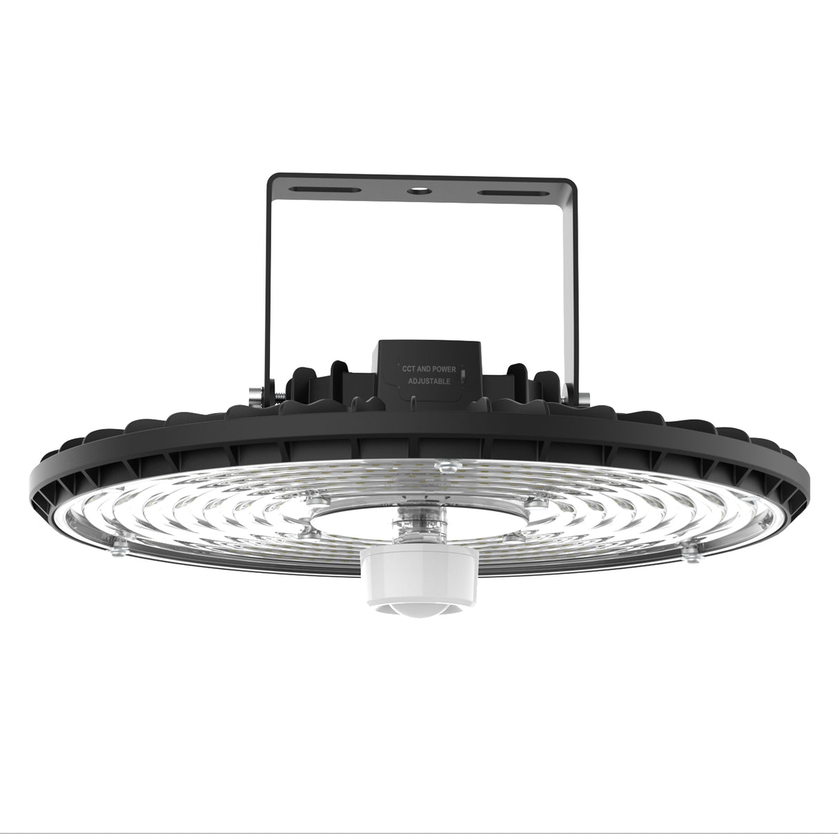 UFO LED High Bay Light ,150W, 24000lm,Selectable Wattage &CCT Adjustable, Shop Light for Warehouse, Factory, Gym – AC120-277V