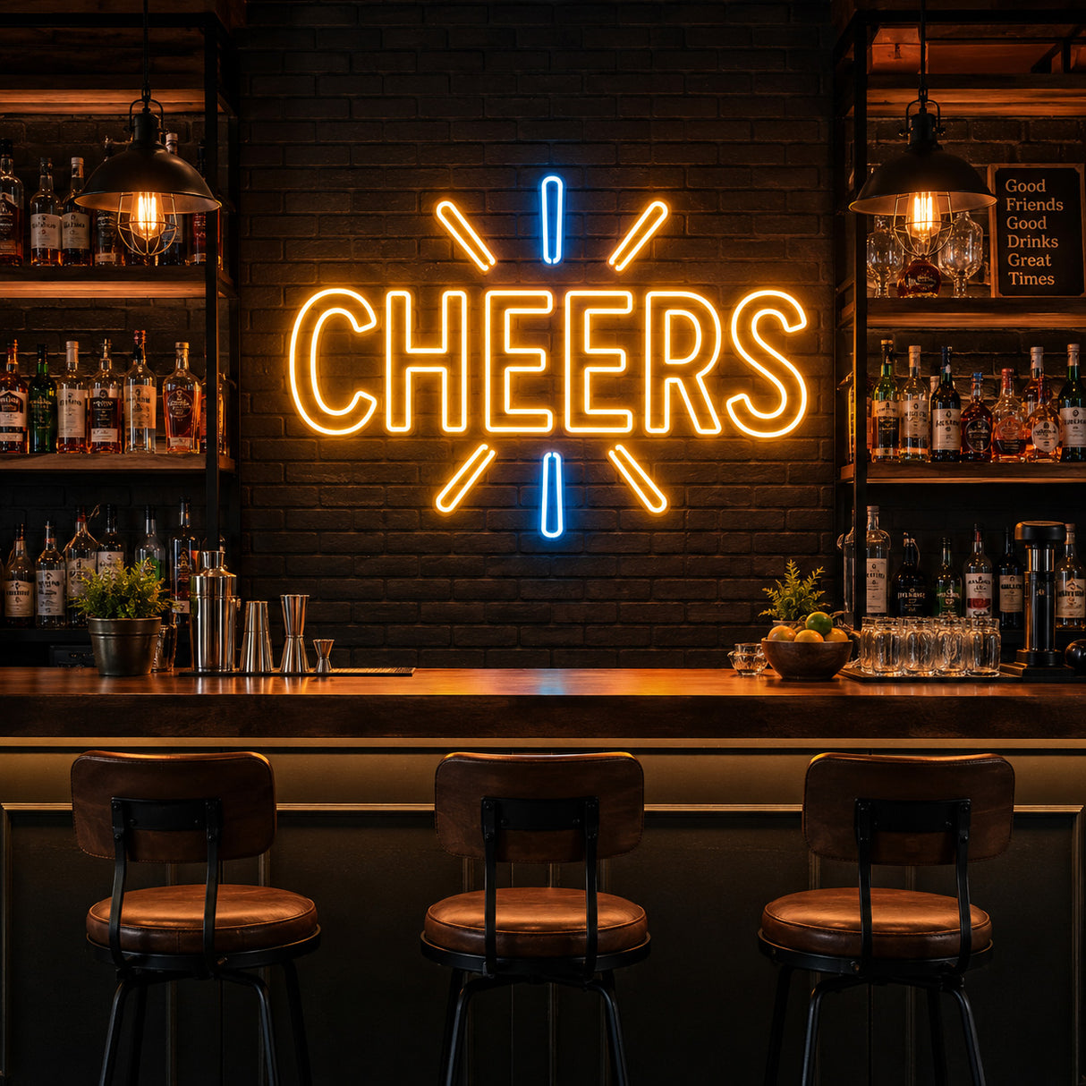 "CHEERS" Statement LED Neon Sign