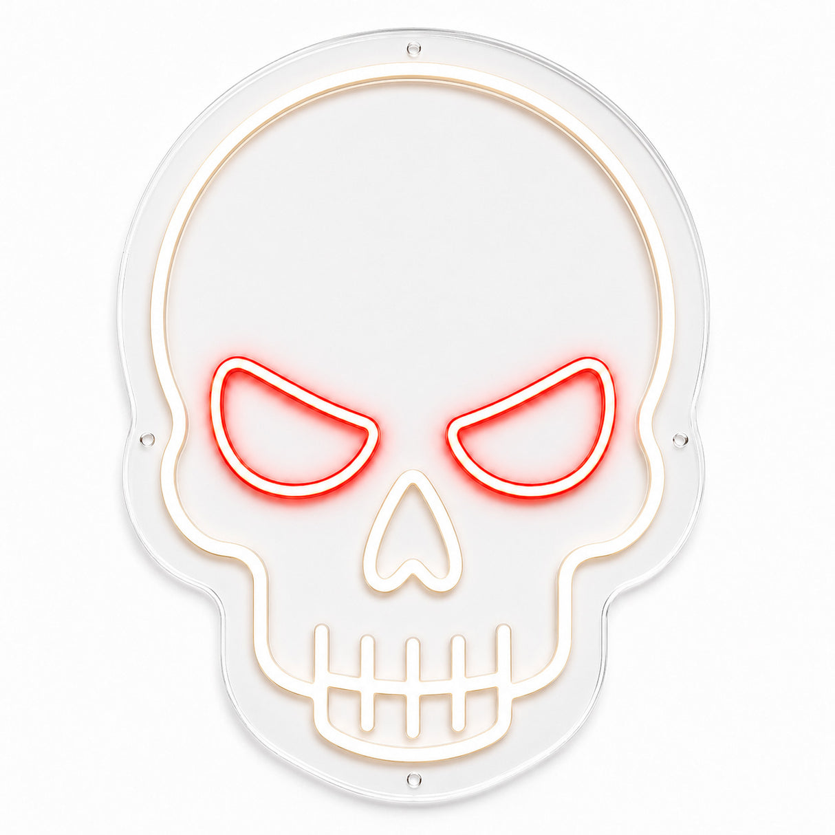 Crimson Eye Skull LED Neon Sign
