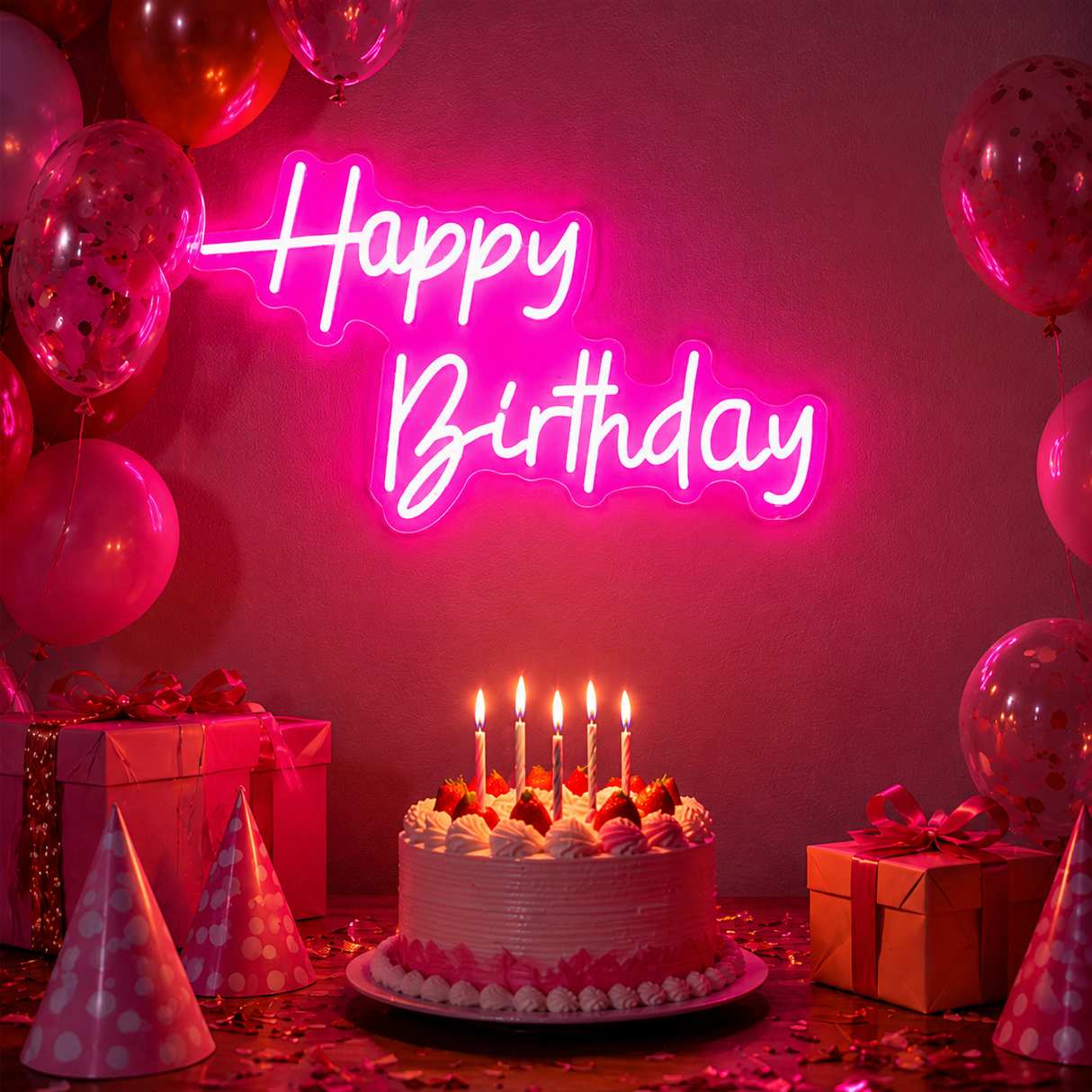 Happy Birthday LED Neon Signs