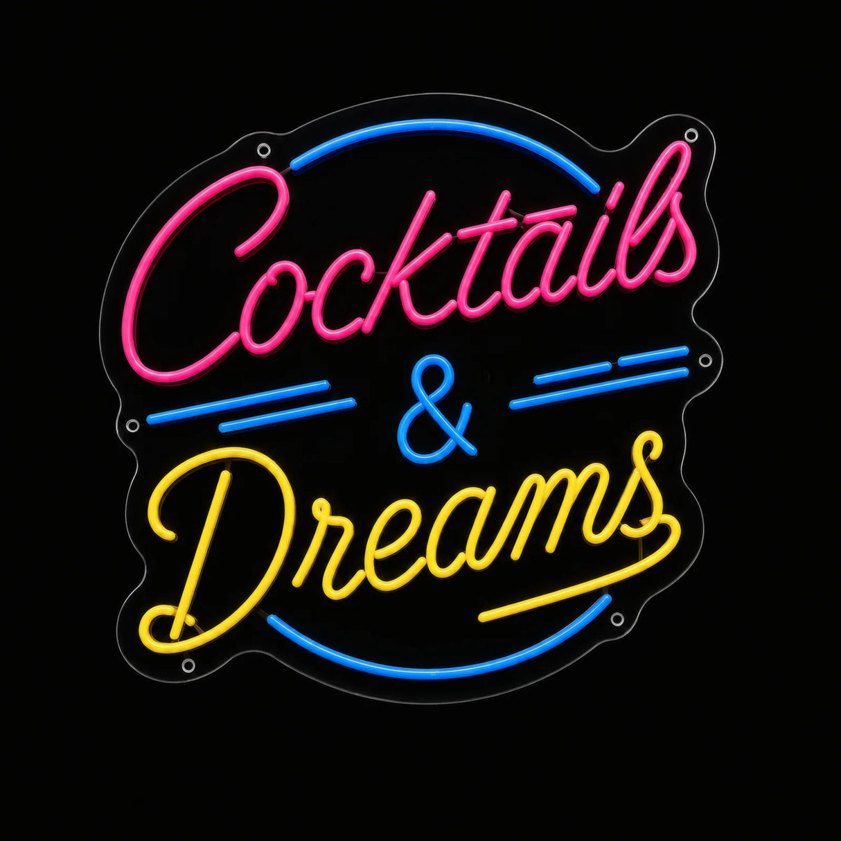 Cocktails and Dreams LED Neon Sign