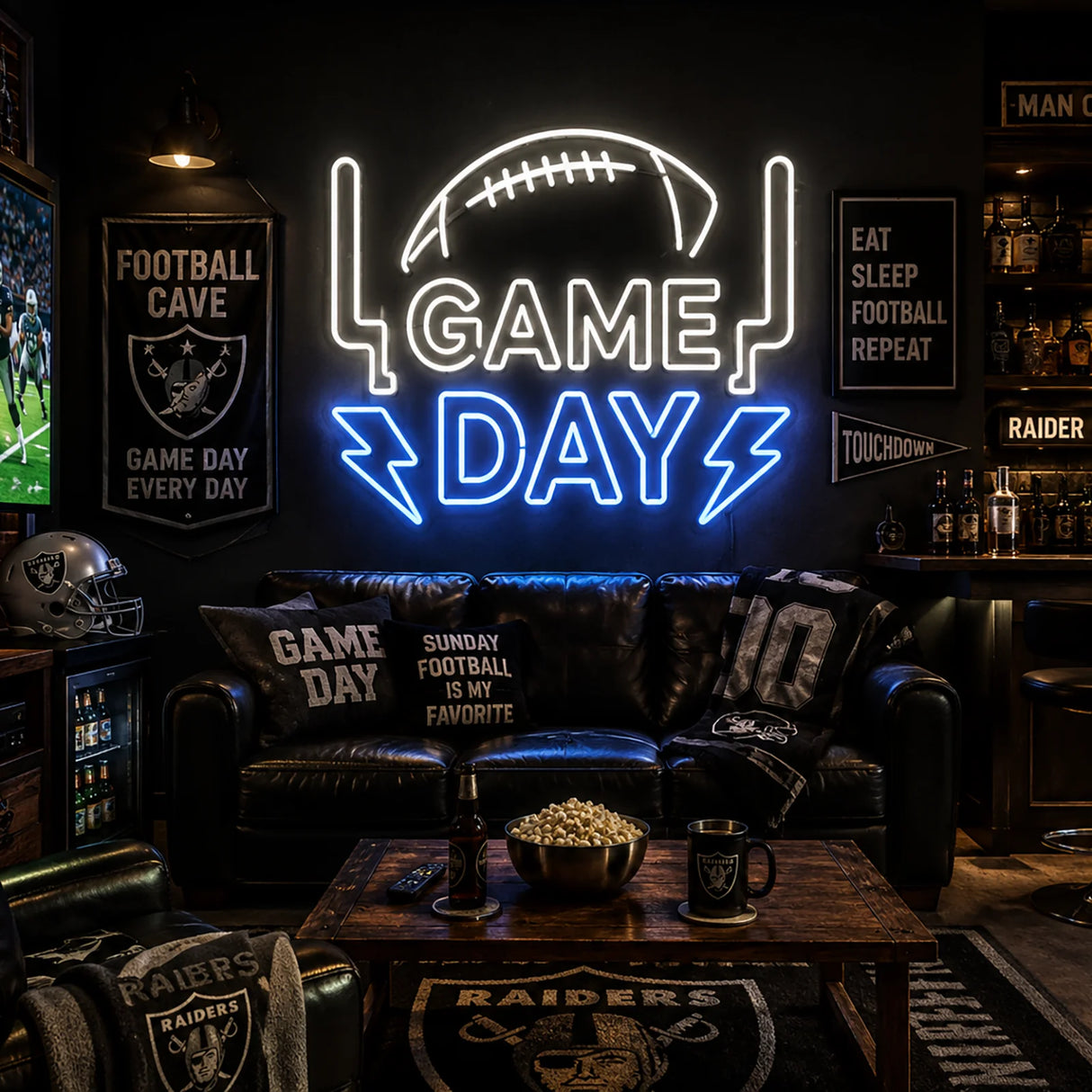 Football Game Day LED Neon Sign