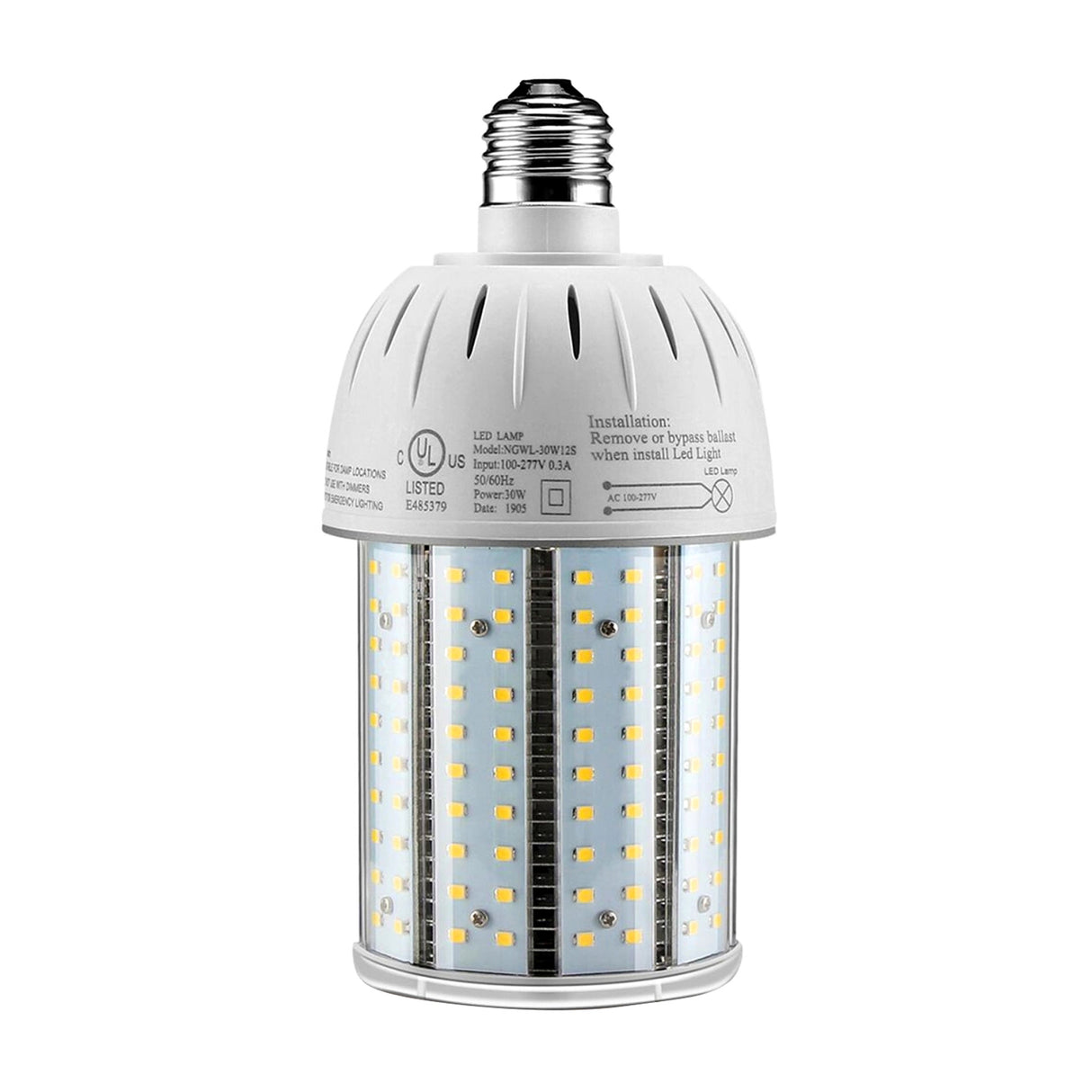 30w LED Corn Bulb Light front size