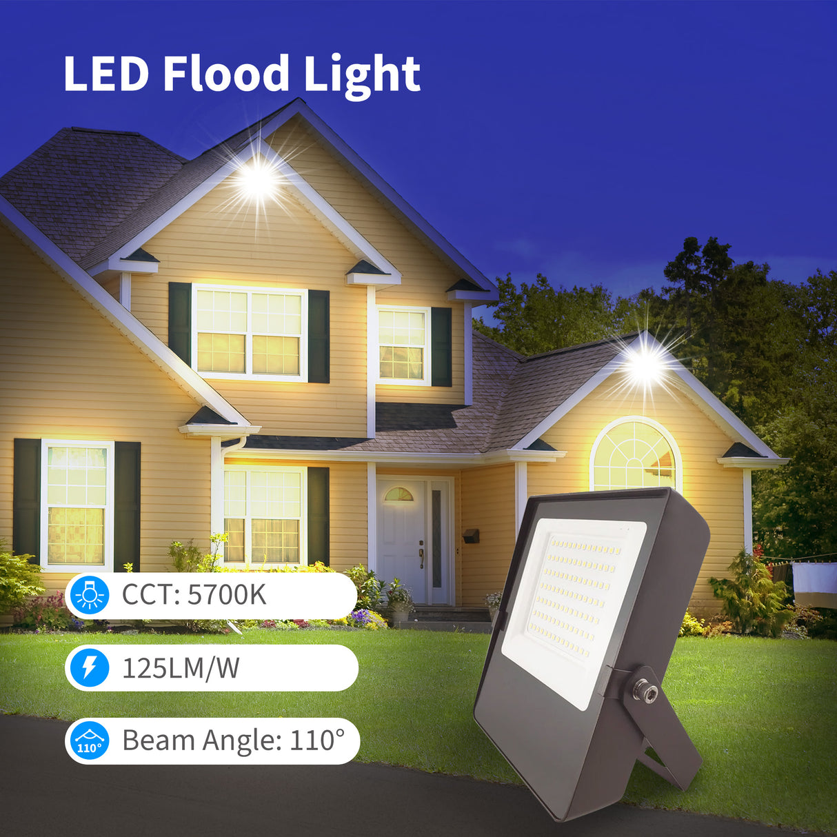 demonstration of LED Flood lights 