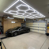 usage  of Hexagon Garage Lights 14 hex in garage