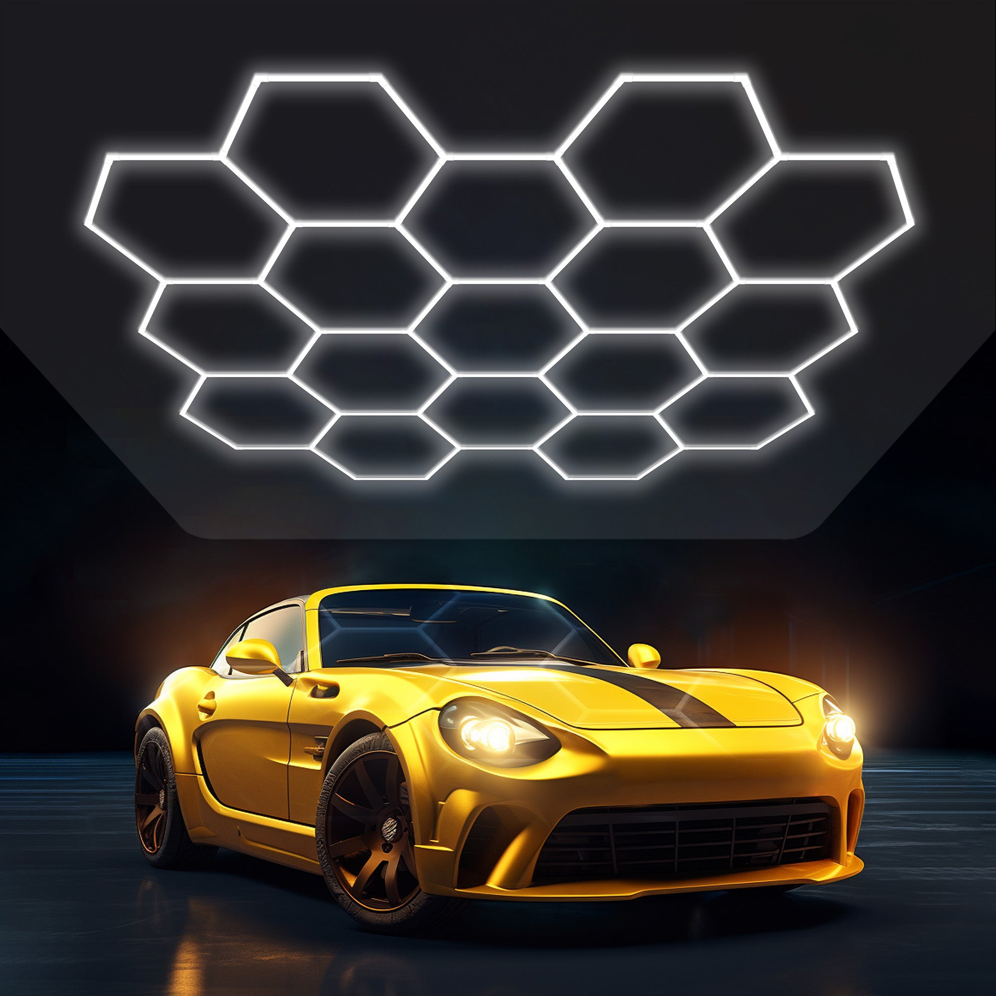 LED Hexagon Garage Lights 17 Hex – Voltleds