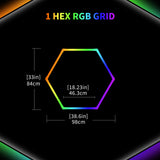 Details of Color RGB LED Hexagon Lights 1 Hex