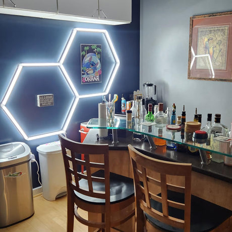 usage of hexagon Garage lights in indoor house