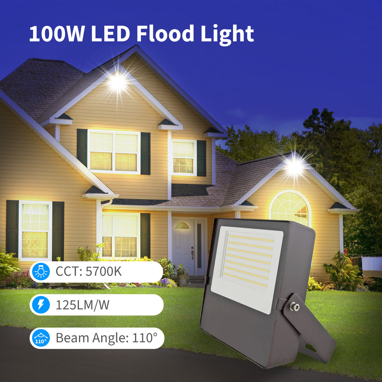 demonstration of LED Flood lights 