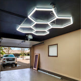 Dimmable LED Hexagon Garage Lights 5 Hex