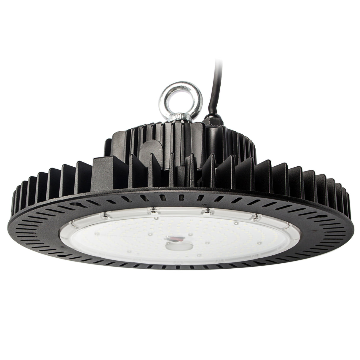 Black UFO High Bay LED Lights Front size 