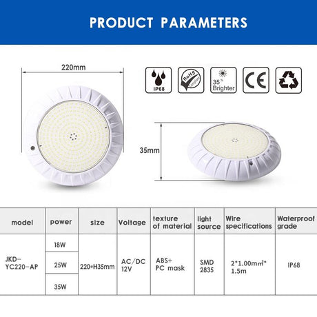 LED Pool Lights-Inground Pool Lights