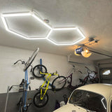 usage of hexagon Garage lights in garage