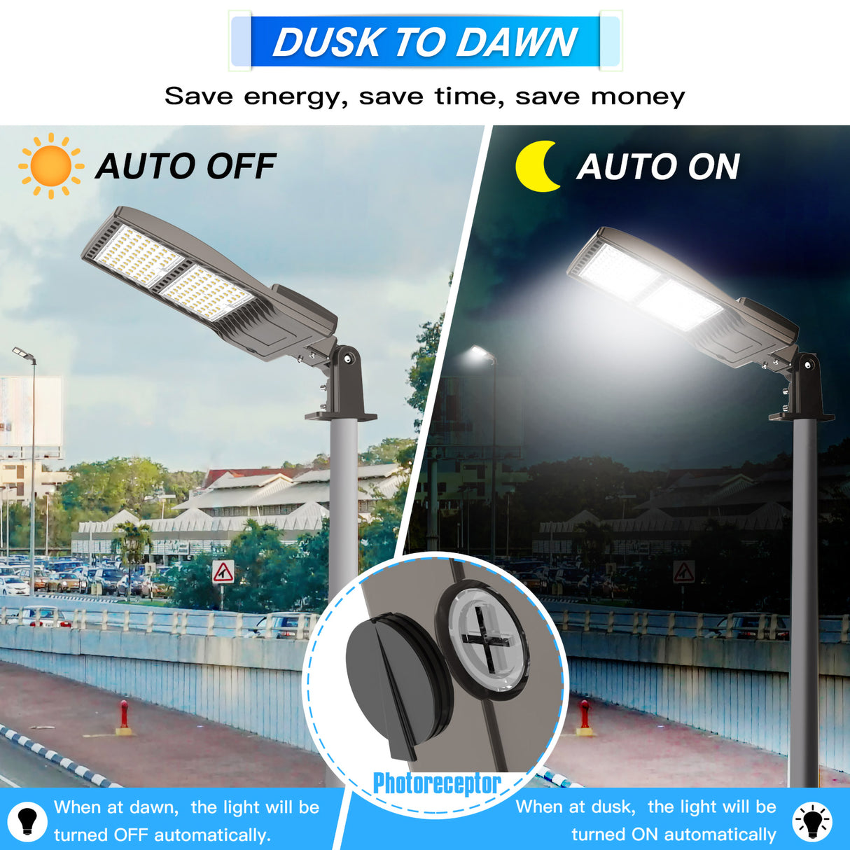 Effect of LED Parking Lot Lights Photocell