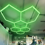 use of Color RGB LED Hexagon Lights 6 Hex in gym