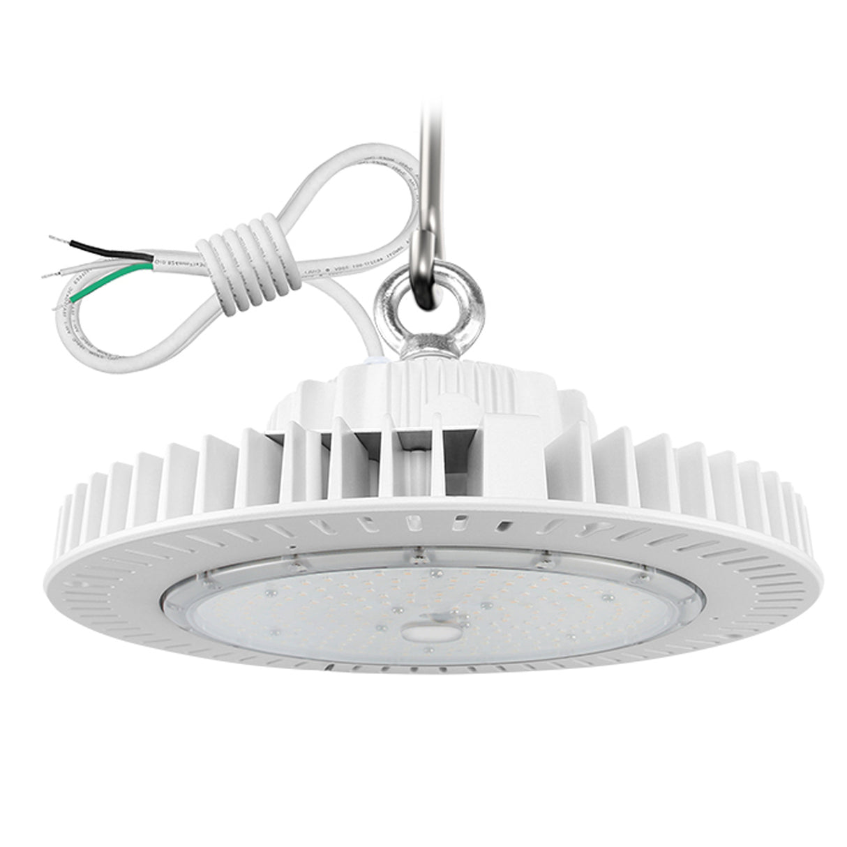 White UFO High Bay LED Lights Front size 