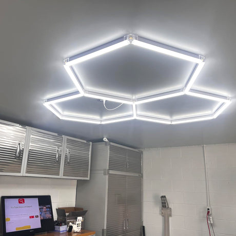 usgae of Hexagon Garage Lights indoor room