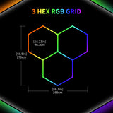 Details of Color RGB LED Hexagon Lights 3 Hex