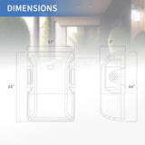 dimensions of mini wall pack lights