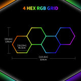 Details of Color RGB LED Hexagon Lights 4 Hex