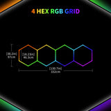 Details of Color RGB LED Hexagon Lights 4 Hex