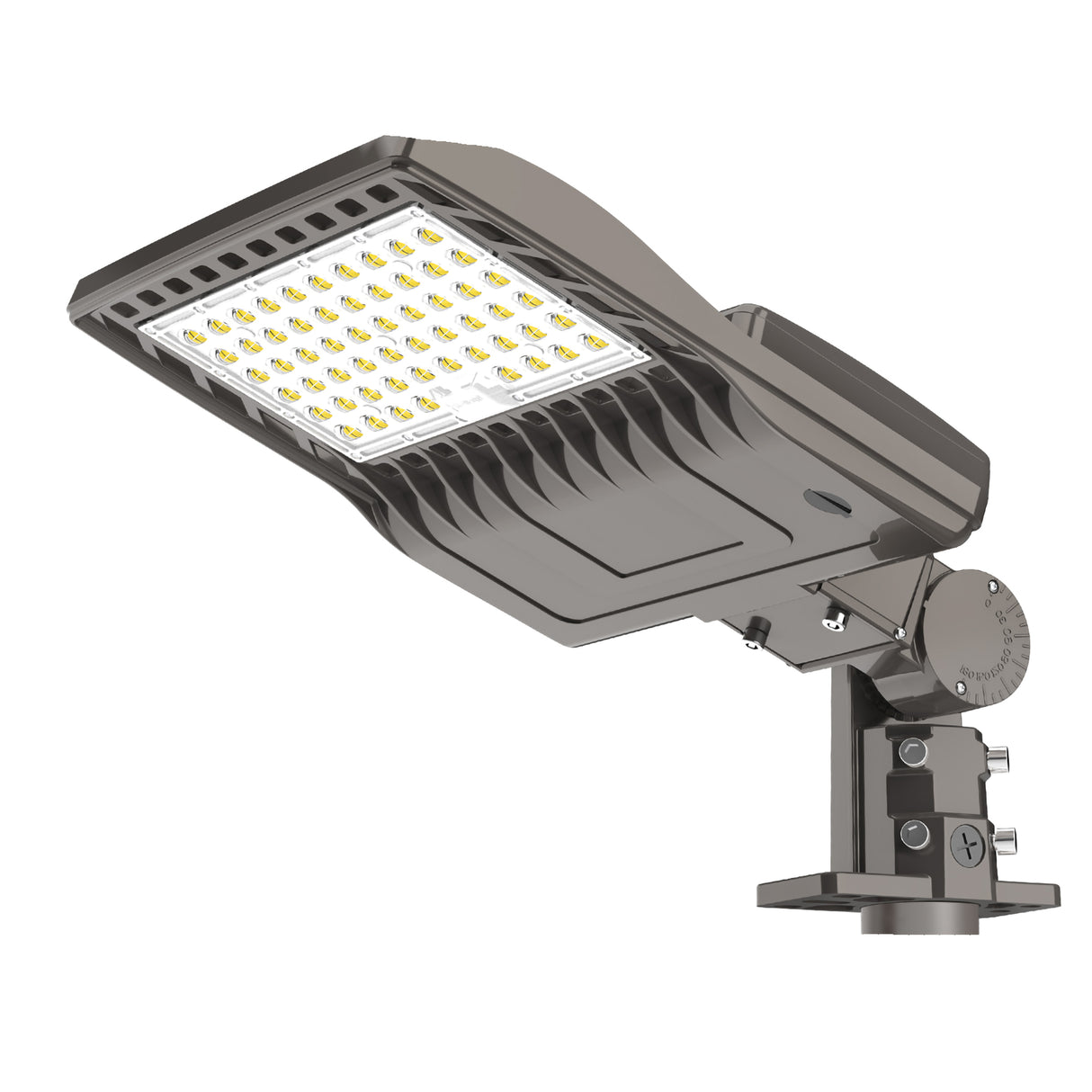 LED Parking Lot Lights Front Size