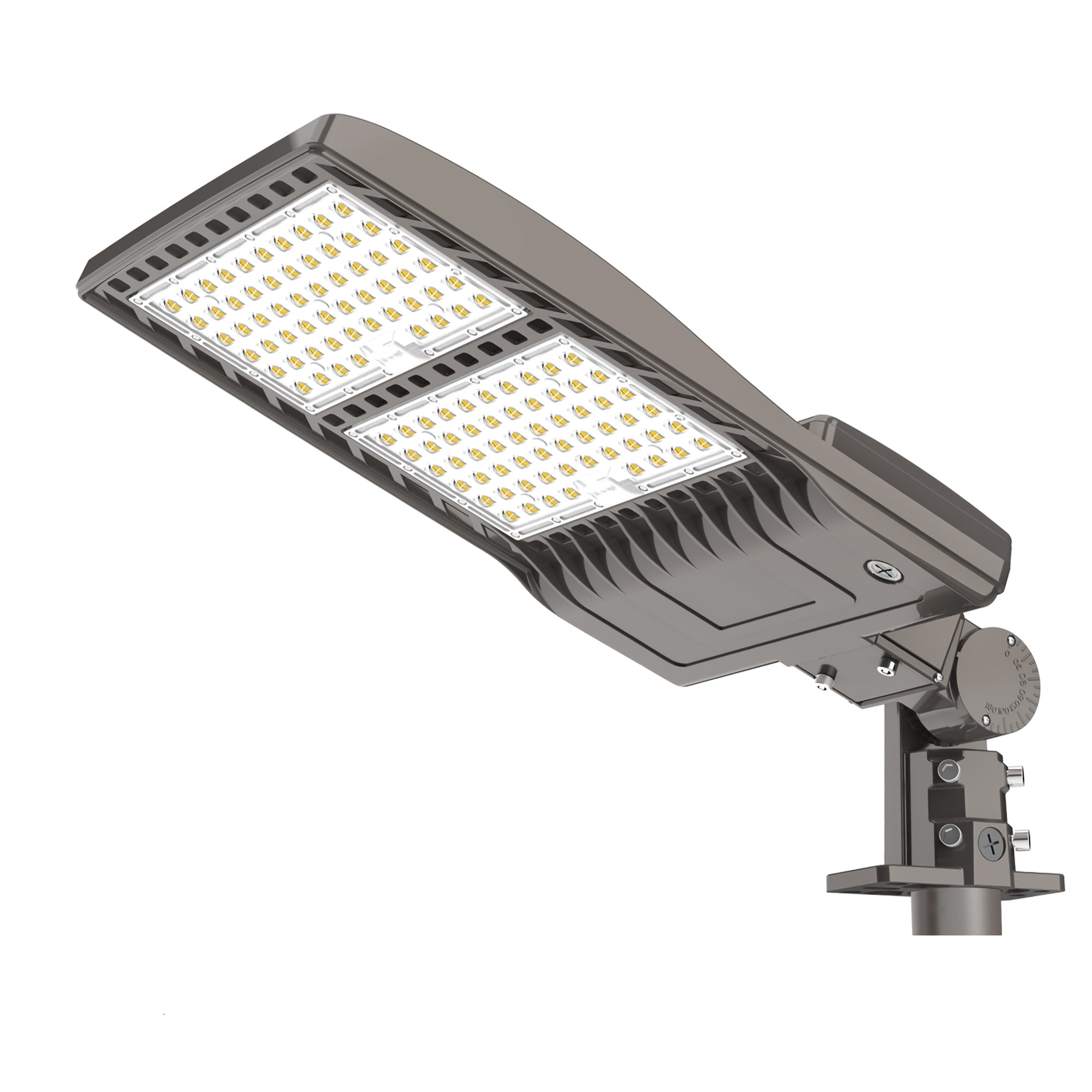 LED Parking Lot Lights Front Size