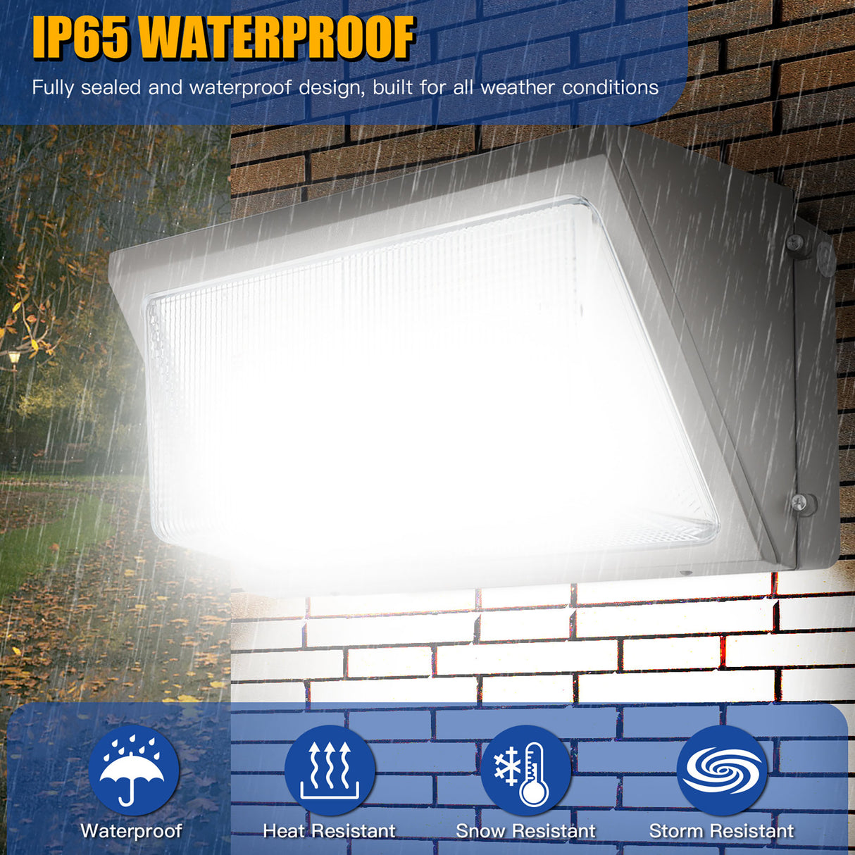 Demonstration of waterproof of Wall Pack Lights