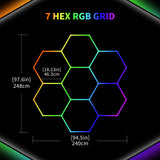 Details of Color RGB LED Hexagon Lights 7 Hex 