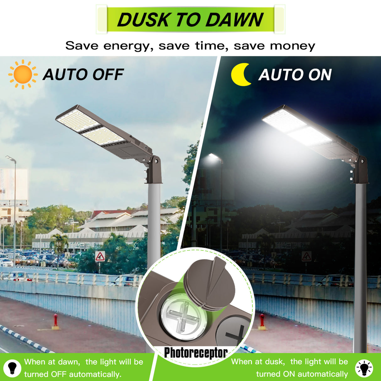 Effect of LED Parking Lot Lights Photocell