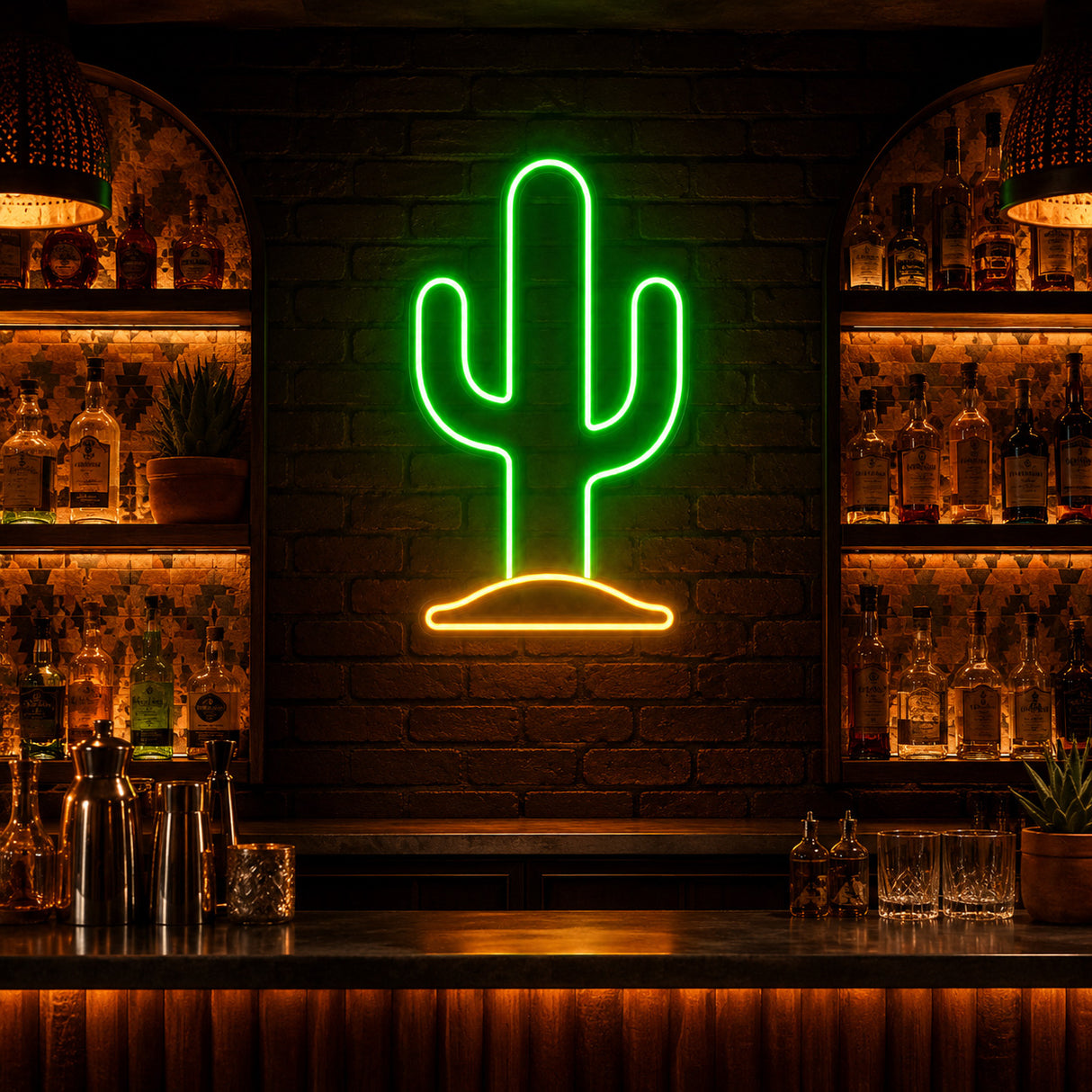 Desert Cactus LED Neon Sign