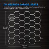  Hexagon Garage Lights  30 hex in garage