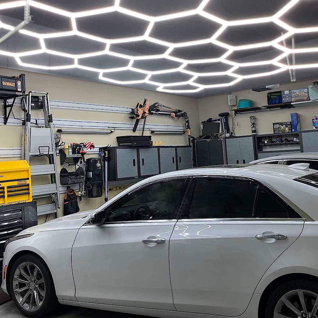  Hexagon Garage Lights  30 hex in garage