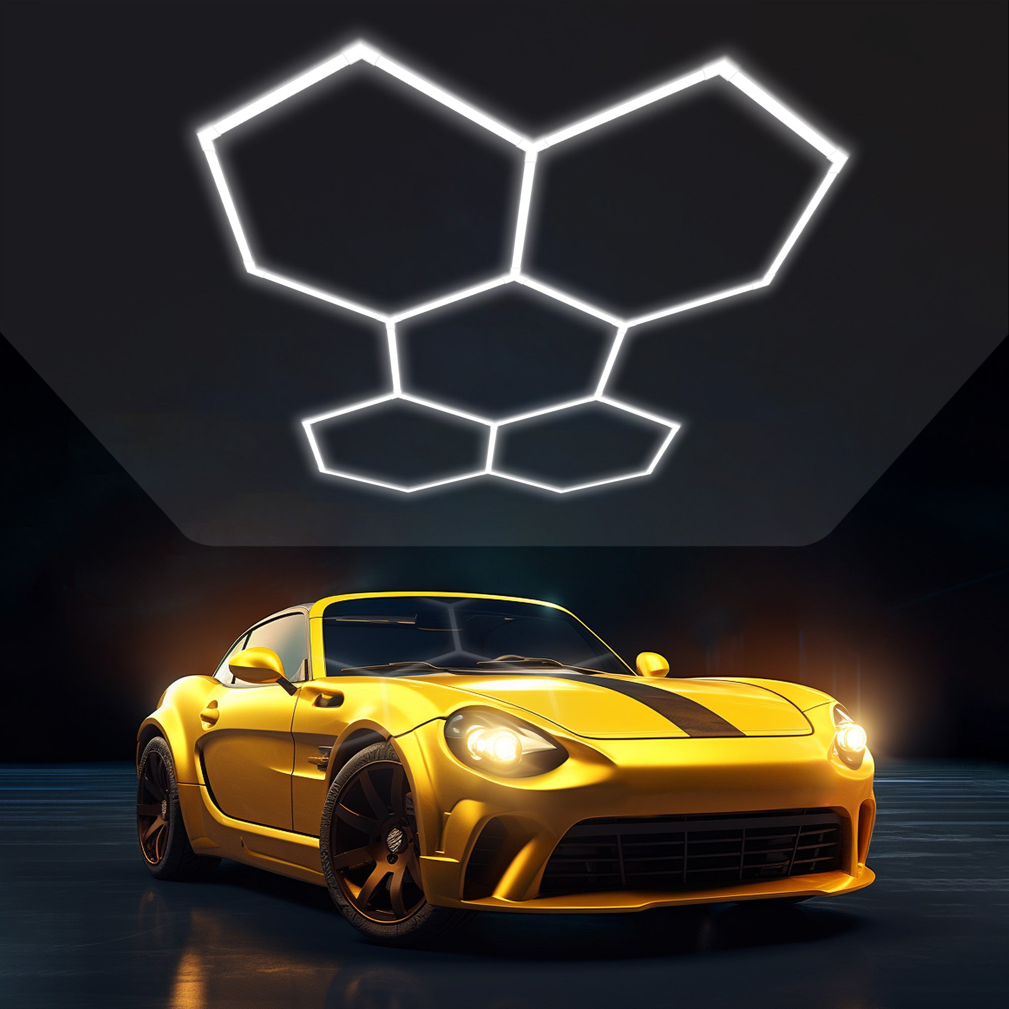 LED Hexagon Garage Lights 5 hex – Voltleds