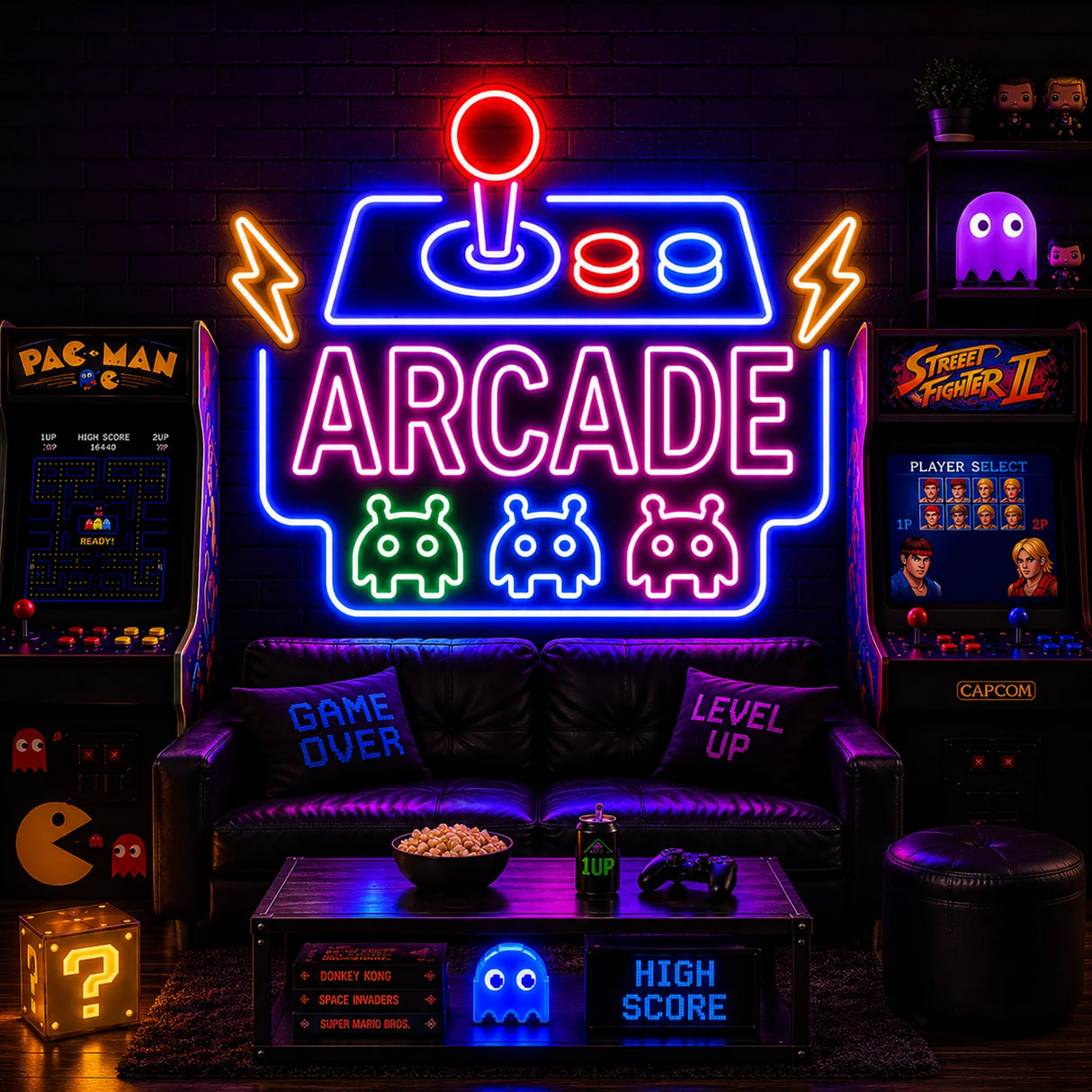 Retro Arcade Machine LED Neon Sign