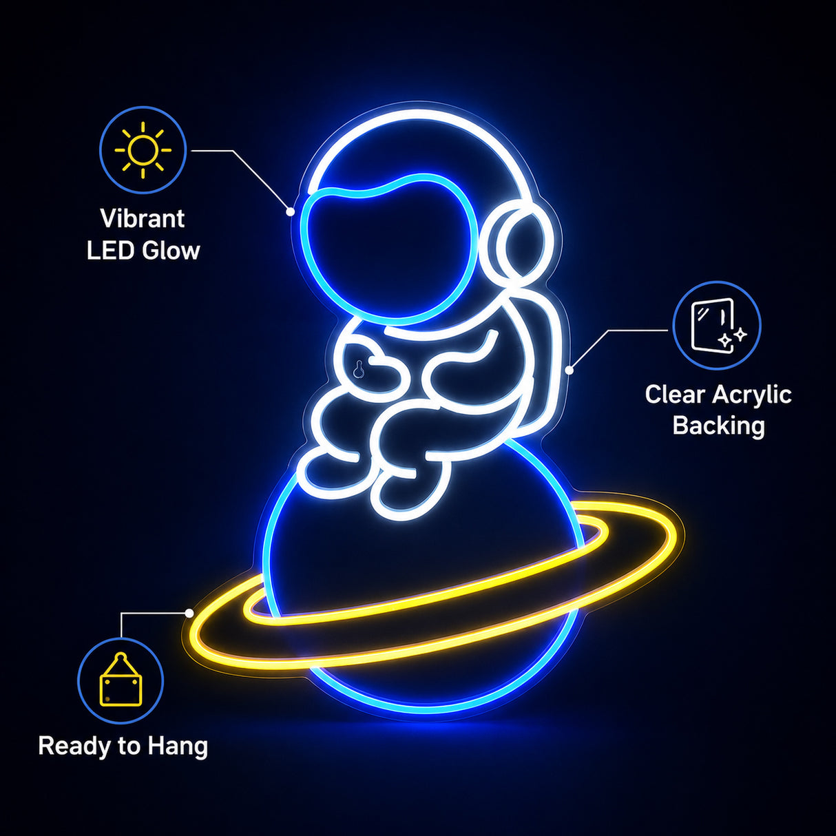 Astronaut LED Neon Sign Light