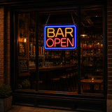 Bar Open Neon Sign for Pub & Lounge