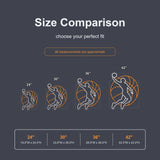 Basketball Player Man Cave Neon Sign size comparison chart, 24-42 in