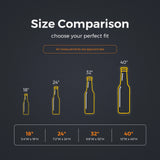 Beer Bottle LED Neon Sign size guide for beer neon signs