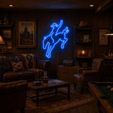 Rodeo Cowboy Man Cave Neon Sign