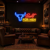 Built for Men Man Cave Neon Sign