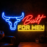 Built for Men Man Cave Neon Sign