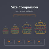 Hamburger Diner Neon Sign for Restaurant Wall Decor