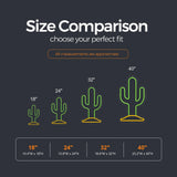 Desert Cactus LED Neon Sign size guide for cantina bar neon signs
