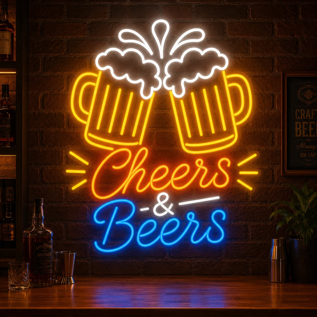 Cheers & Beers LED Neon Sign