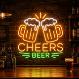 Cheers Beer Neon Sign
